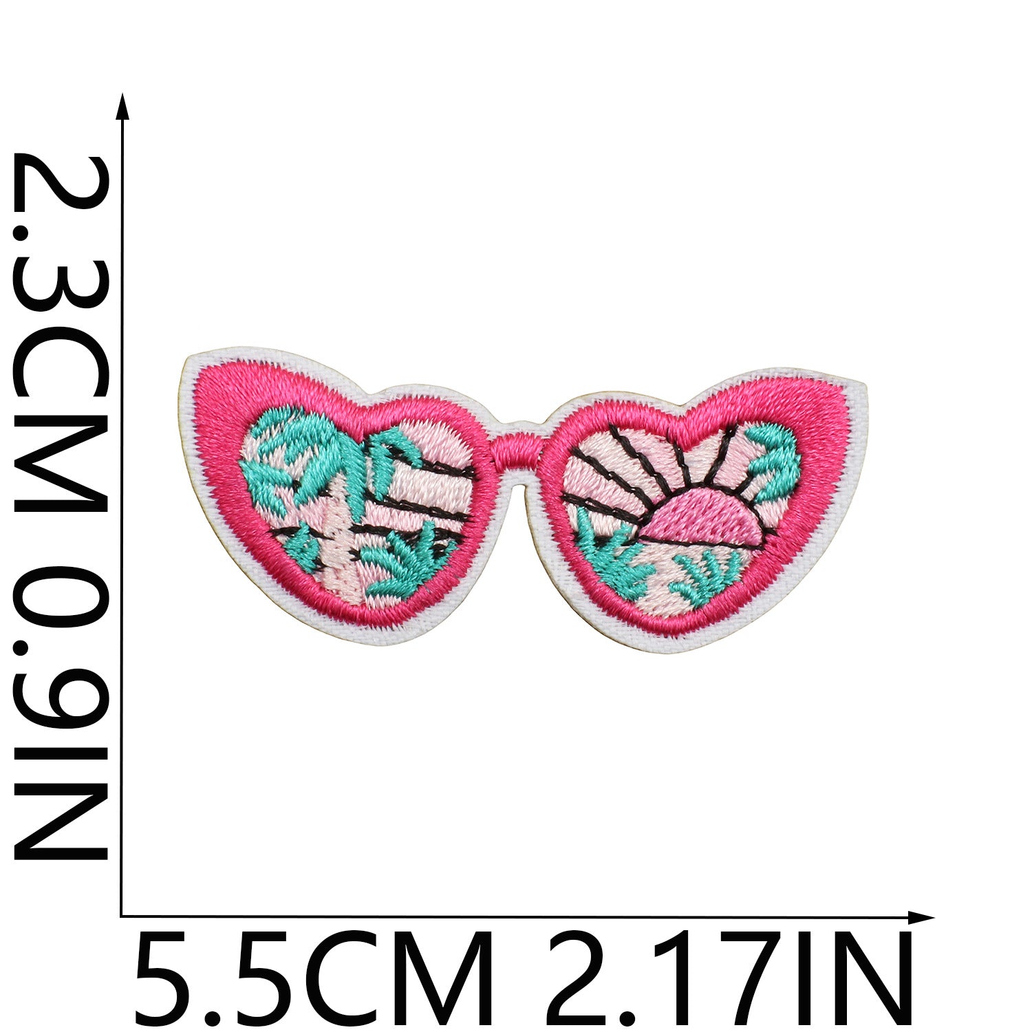 Wholesale Western Denim Embroidery Cloth Sticker FS